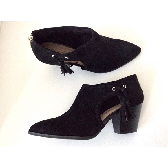 Bella Vita Eli Suede Black Leather Boots Heels - Picture 8 of 12